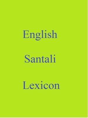 cover image of English Santali Lexicon